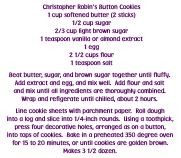Button Cookie Recipe